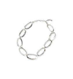 Collana A Catena Ovali Martellata